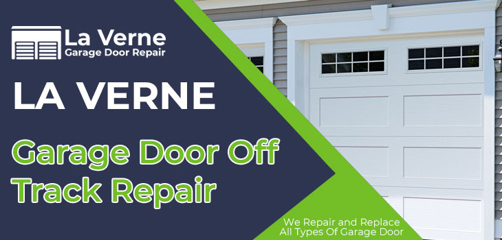 garage door off track repair in La Verne